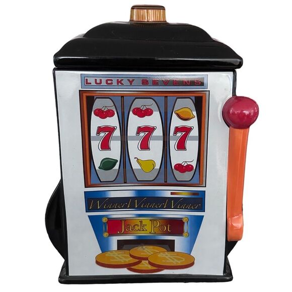 Vintage Lucky Sevens Vegas cookie jar